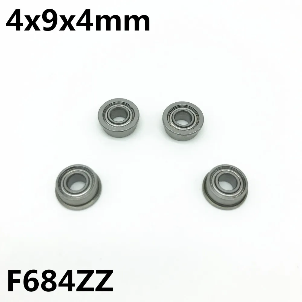 

50Pcs F684ZZ 4x9x4 mm Flange Bearings Deep Groove Ball Bearing High Quality High speed Advanced F684