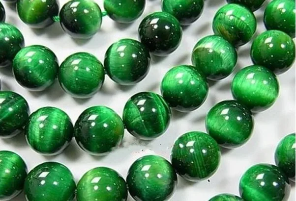 Wholesale 45pcs/lot 8mm Green Tiger Eye Round Beads For jewelry making Natural Stone Beads Cute Necklace Bracelet DIY Beads