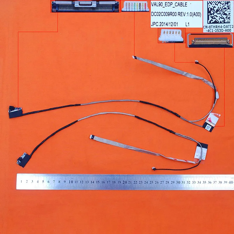 

New Original LCD LED Video Flex for Dell E6440 VAL90 30Pin,ORG PN:0THRH4 DC02C009R00 Replacement Repair Notebook LCD LVDS CABLE