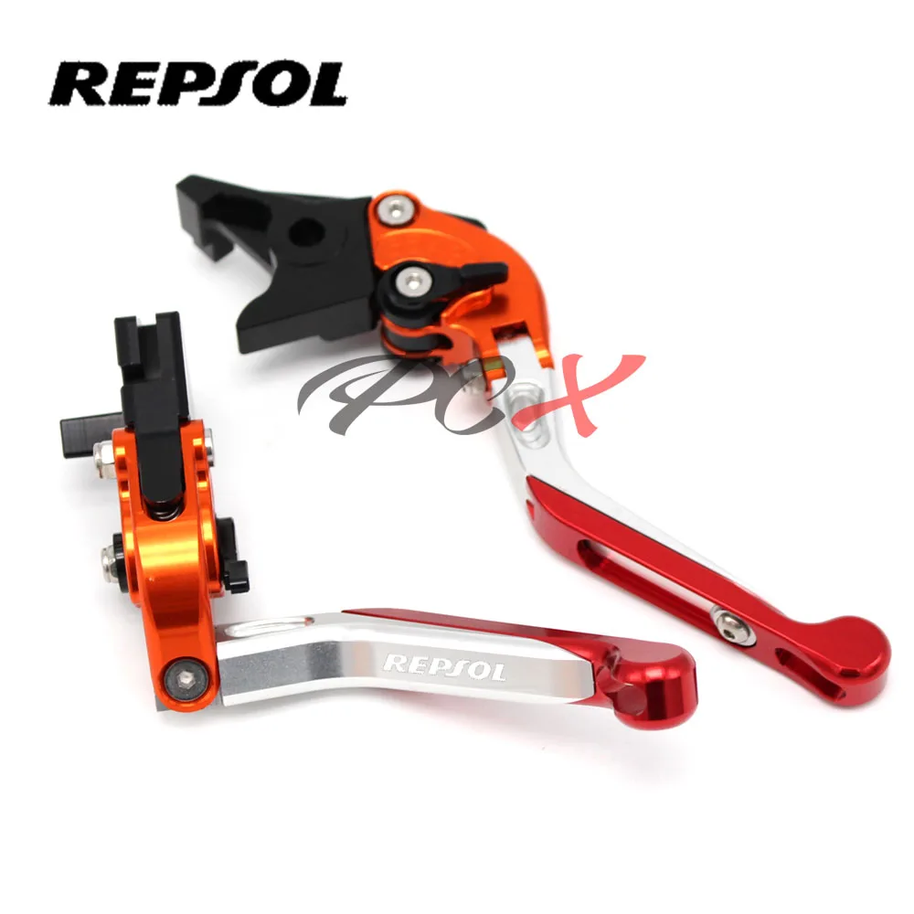 For HONDA CBR250R CBR300R CB300F CBR500R CB500F CB500X CB190R CB190X Motorcycle CNC Folding Extendable Brake Clutch Lever REPSOL