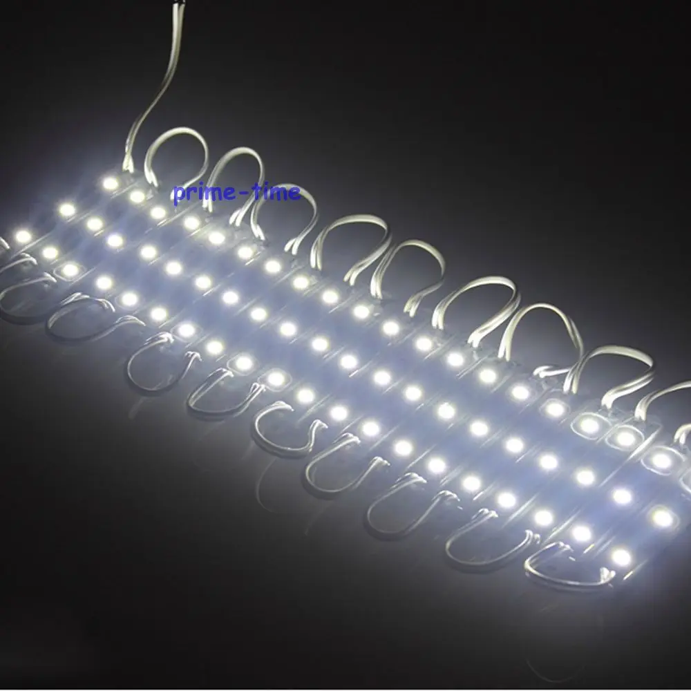 20 sztuk DC12V 5050 3 moduły LED RGB/zielony/czerwony/niebieski/biały/ciepły biały IP65 wodoodporna dla list kanałów i reklamy