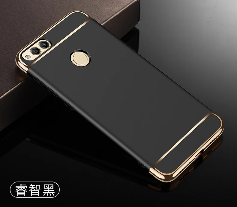 Honor 7C AUM-L41 Luxury Plated 3 IN 1 Case For Huawei Honor 8 9 10i 10 Ultra Thin Hard PC Back Cover Honor 7X 8X Max Bumper Case