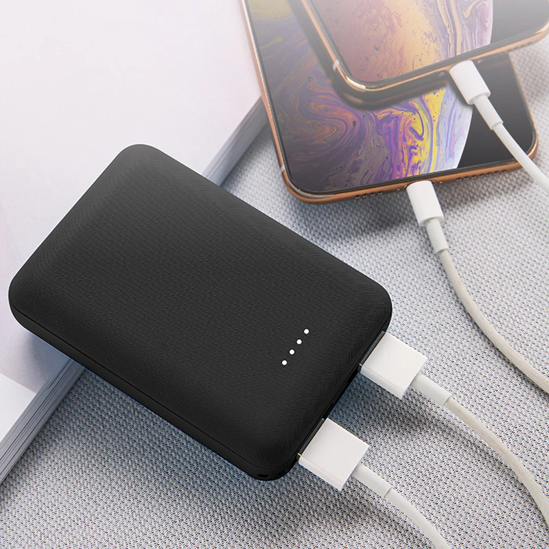 10000mAh podwójny USB 5V 2A Mini Power Bank 10000mAh 18650 baterie przenośna szybka ładowarka do Xiaomi bateria externa Powerbank