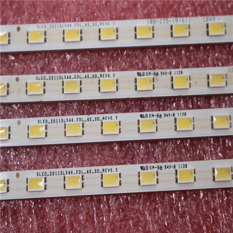 

4PCS=45LEDS 522MM 46" SLED_2011SLS46_EDL_45_0D_REV0.2 For Sony LJ64-02873A LJ64-02872A LED Strip