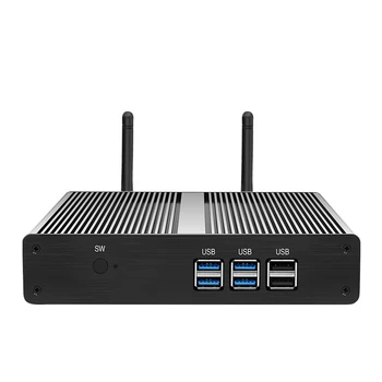 BEBEPC Fanless Mini PC Intel Core i3-4005U HD i3 7100U i5-4200U Windows 10/7 Mini Computer Desktop HTPC HDMI Desktop mini pc