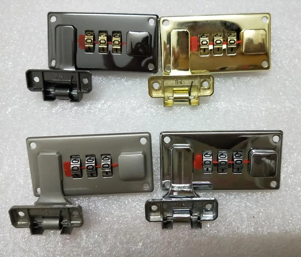 Candado de combinación de equipaje, caja de cuero A4, cerradura de combinación, caja de madera de aleación de zinc, caja de herramientas