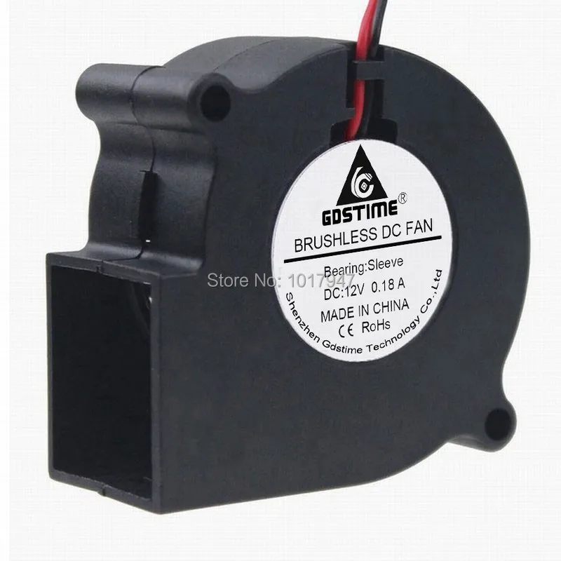 1 Pieces Gdstime DC 12V Brushless Blower Exhaust Cooling Laptop Fan 2Pin 60mm 60x60x28mm 6028S