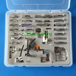 Plastic Box 34 PCS Presser Foot for Bernina Old Style 640-2 642-2 644 700 707