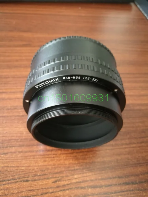 

M58-M58 25-55 M58 to M58 Mount Focusing Helicoid Ring Adapter 25-55mm Macro Extension Tube