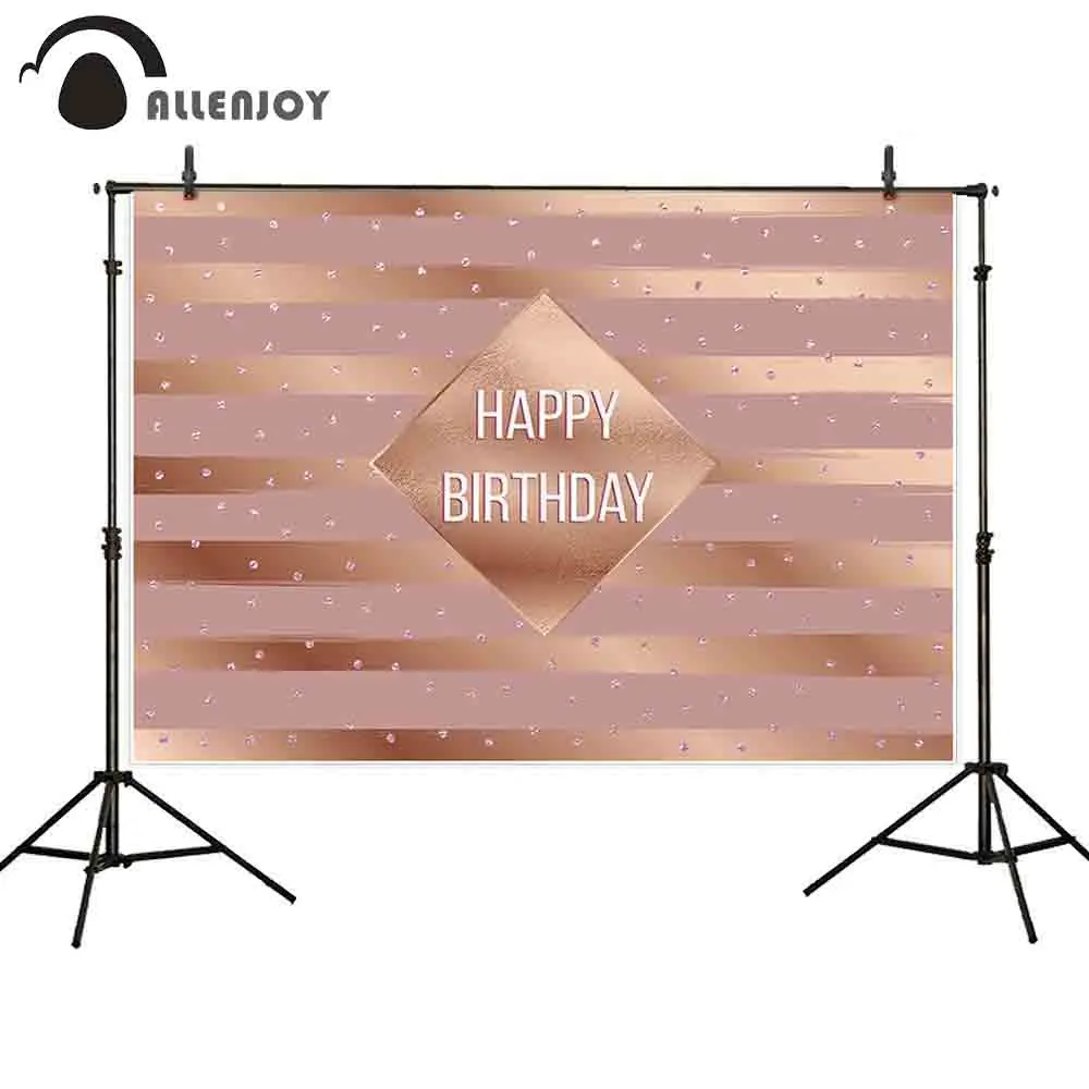 Allenjoy photophone backdrops glitter stripe diamond rhombus frame luxury birthday camera fotografica backgrounds photography