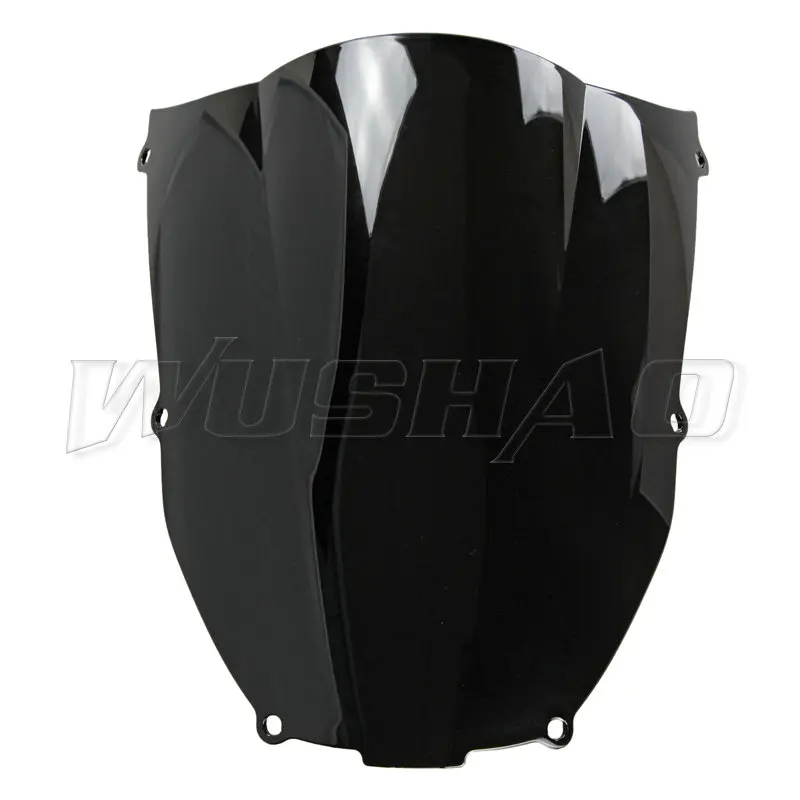 Motorcycle Double Bubble Windshield WindScreen Screen For 2000 2001 2002 Kawasaki Ninja 636 ZX6R ZX-6R ZX 6R Black Iridium