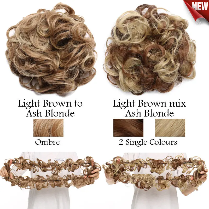 S-Noilite 14 Màu Tổng Hợp Lộn Xộn Chignon Tóc Cao Su Đồ Kẹp Tóc Búi Tóc Updo Tóc Scrunchie Xoăn Chignon 85G