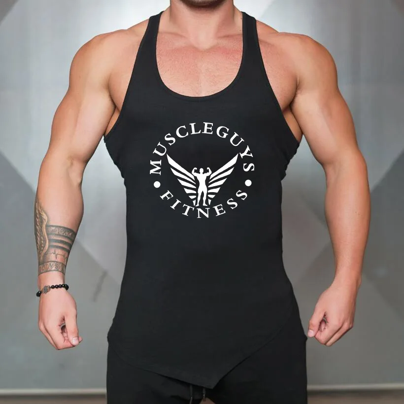 Brand 2020 fitness clothing Gyms tank top men canotta bodybuilding shirt sleeveless singlet Muscle Vest Sportwear tanktop