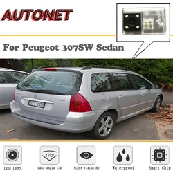 AUTONET Backup Rear View camera For Peugeot 307SW Sedan/HD Night Vision/Parking Camera/license plate camera
