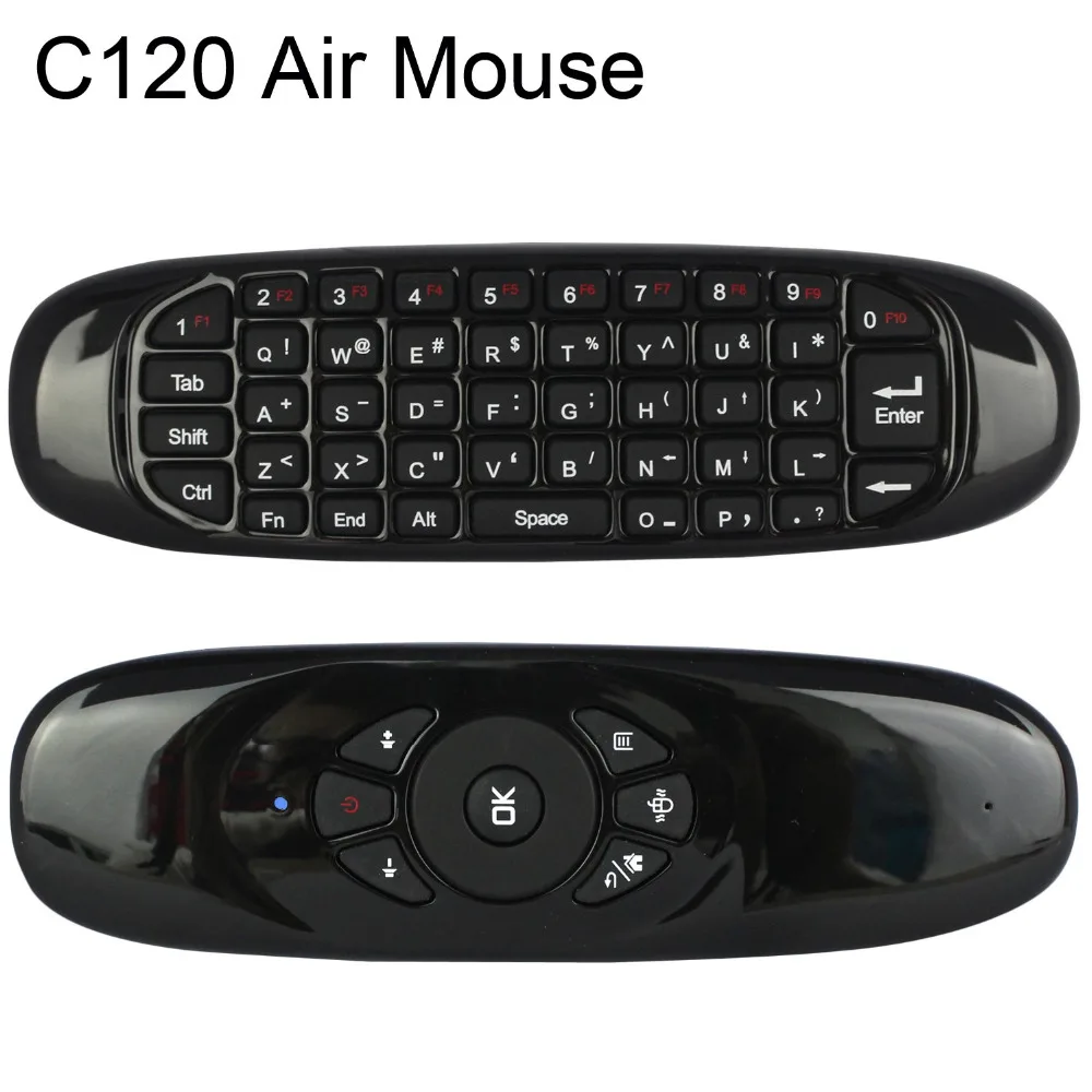 2.4GHz G Portable Mouse C120 Air Mouse T10 Rechargeable Wireless GYRO Air Fly Mouse Keyboard for Android TV Box m8s plus Z4