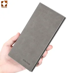 Men's Wallet Thin slim wallet Leather long Male Clutch mens wallets coin hand Purse pocket Cartera hombre billetera hombre 2022