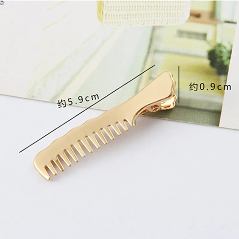 New Fashion Metal Hair Clips for Women Comb Shape Hair Barrette Stick Hairpin Hair Styling Accessories For Women Girls Women