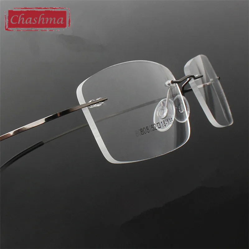 Chashma Occhiali armacao para oculos de grau Senza Telaio In Titanio Occhiali Da Vista Telaio Dell\'ottica Montature Per Occhiali per Le Donne e Gli