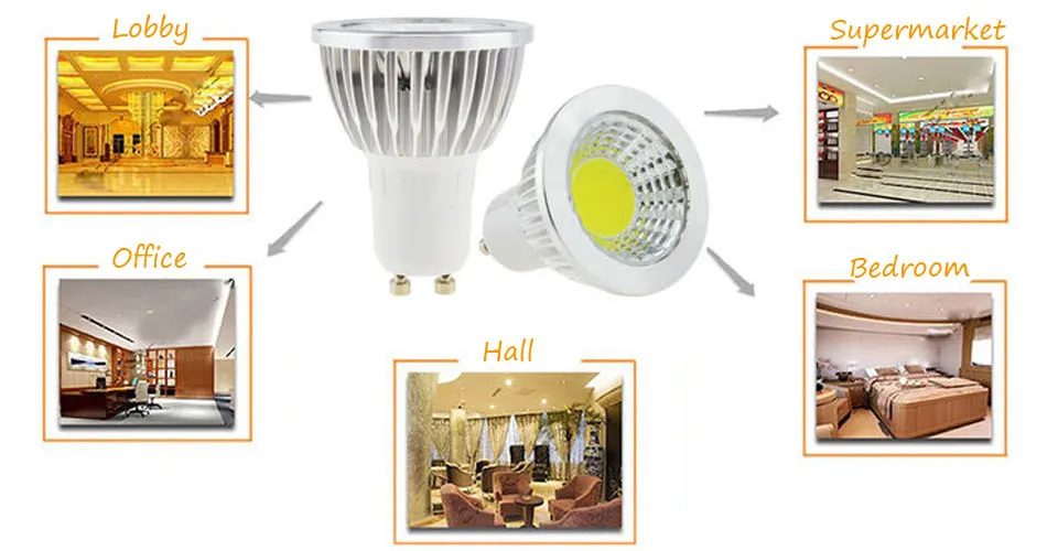 Dimmable GU10 LED Bulbs E27 E14 MR16 AC/DC 12V LED COB Spotlight 6W 9W 12W Spot Light Bulb High Power lamp AC85-265V Home Light