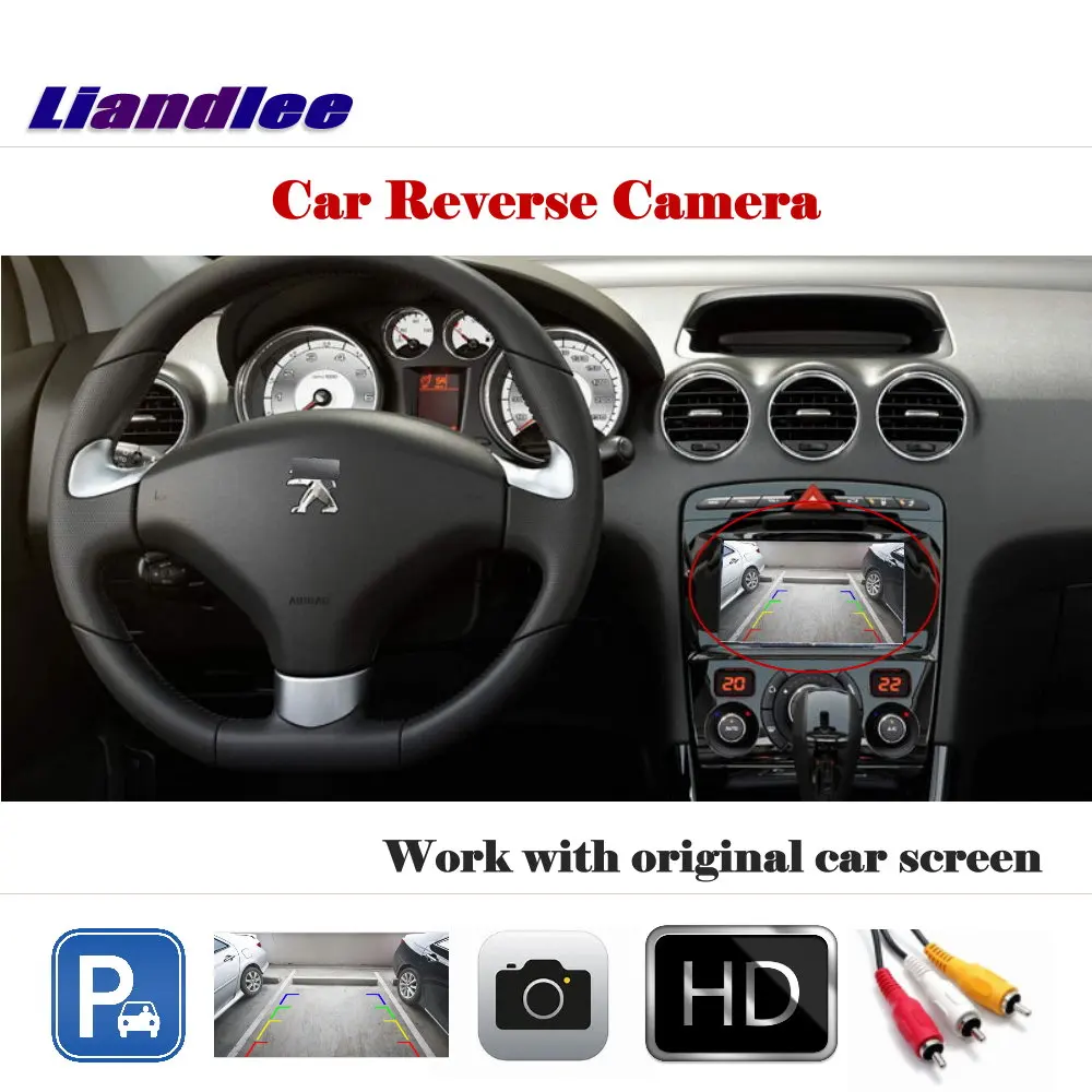 

For Peugeot 408 2014 2015 2016 2017 2018 Auto Reverse Parking Camera Rear View CAM Work With Factory Screen