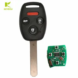 KEYECU Sostituzione 3 + 1B Chiave remota Keyless Entry 313,8 MHz per Honda Civic 2006 2007 2008 2009 2010 2011 FCC: N5F-S0084A