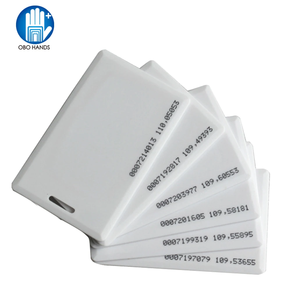 5/10/25/50/100pcs 125KHz RFID EM ID CARD TK4100 Clamshell Card 1.8mm Thickness Proximity ID Card With 64 bits for Entry Access