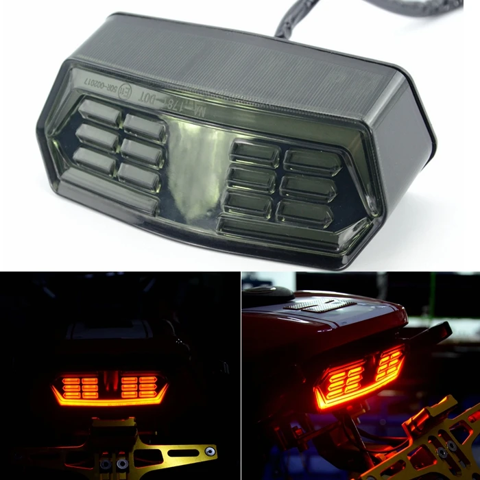 

Motorcycle LED Turn Signal Tail Light Taillight For HONDA GROM MSX125 MSX125SF