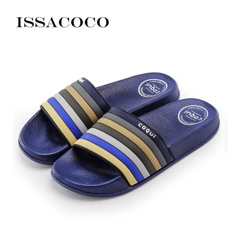 ISSACOCO – pantoufles d'été pour femmes, sandales à fond souple, chaussures de plage décontractées, salle de bain, Zapatillas Pantufa, 2019