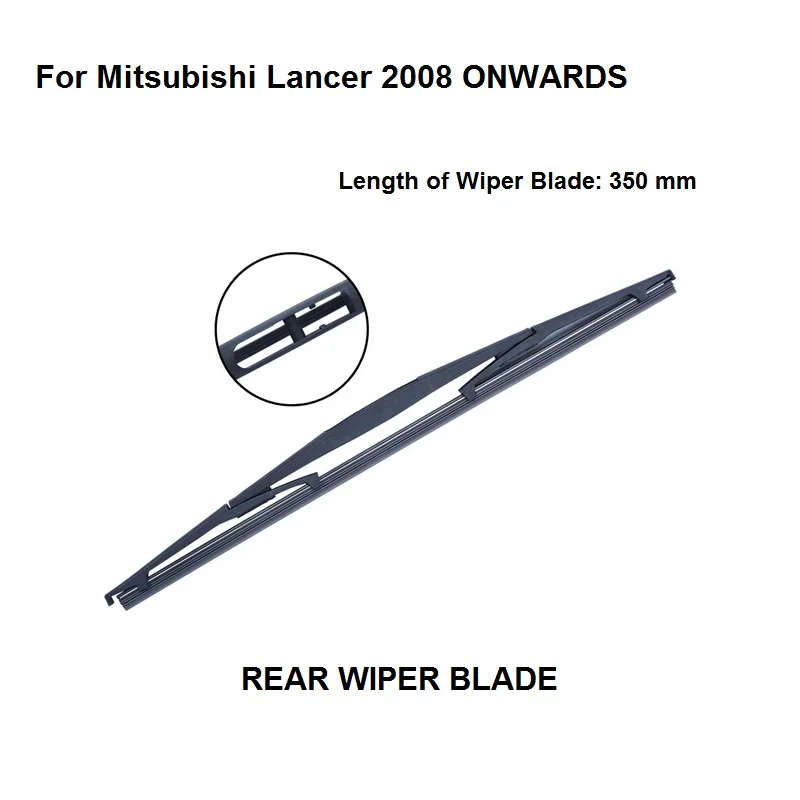 Car Accessories For Mitsubishi Lancer HB 2008-2016 Rear Windshield Window Wiper Blade Only