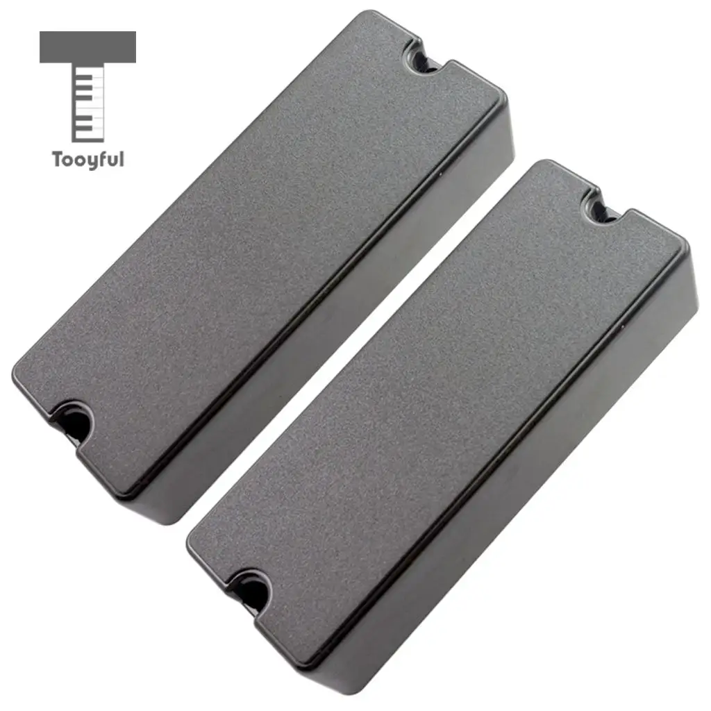 Tooyful Sealed Closed Type Humbucker Pickup Covers for 5 String Electric Bass 2 Hole