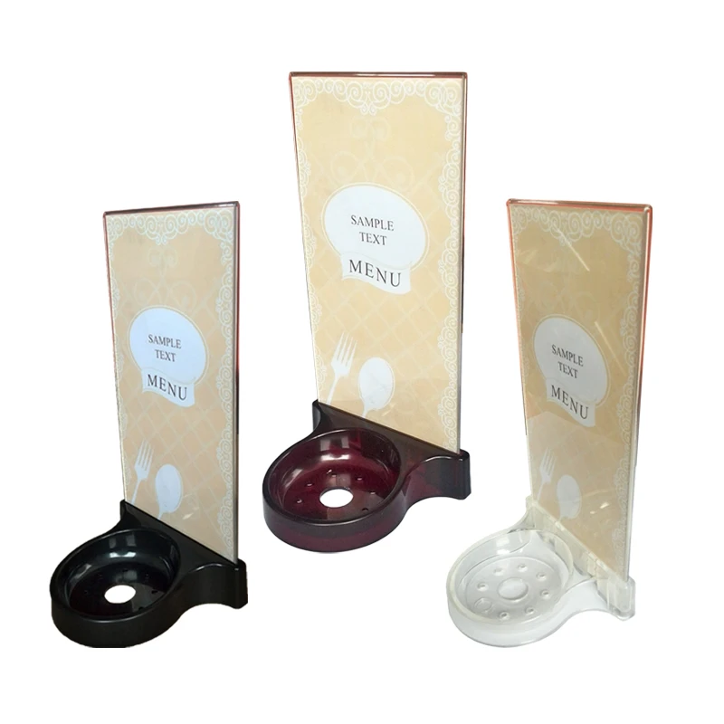 10pcs New Restaurant Service Table Bell Menu Holder Acrylic Board Fit for KOQI Wireless Call Button System K-SP