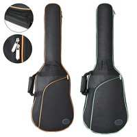 38-41 Inch Oxford Fabric Electric Guitar Case Colorful Edge Bag Double Straps Pad 8mm Cotton Thickening Waterproof Soft Backpack