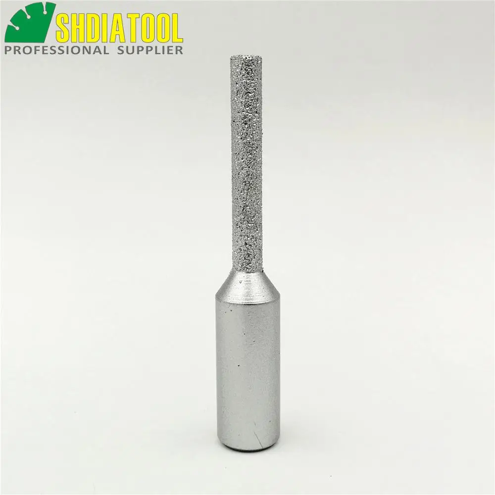 SHDIATOOL No. 4 Brazed Diamond Router Bits With 1/2" Shank For Marble/granite Edge Profile Staight Knife Router Cutter For Stone