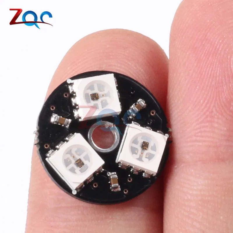 WS2812 3bit Autospannungsstrommesser 5 V 5050 RGB LED Lampe Panel Board Runde für Arduino