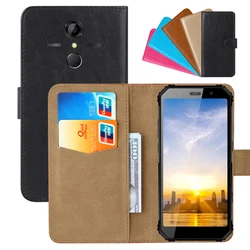 Luxury Wallet Case For AGM A9 PU Leather Retro Flip Cover Magnetic Fashion Cases Strap