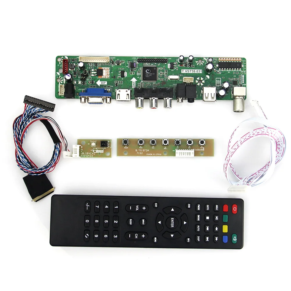 

T.VST59.03 For N089L6-L02 B089AW01 V.1 LCD/LED Controller Driver Board (TV+HDMI+VGA+CVBS+USB) LVDS Reuse Laptop 1024x600