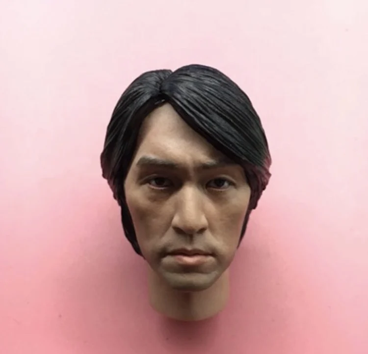 King of comedy 1/6 scale Stephen Chow head sculpt Asian Male Soldier Head Carving Model Toys