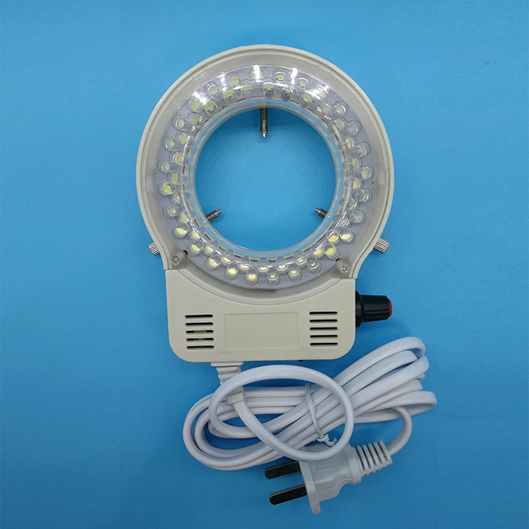 56pcs White Adjustable Stereo Microscope Ring Lamp Industrial camera Lab light Source LED Lamp for Phone Circuit board Repair