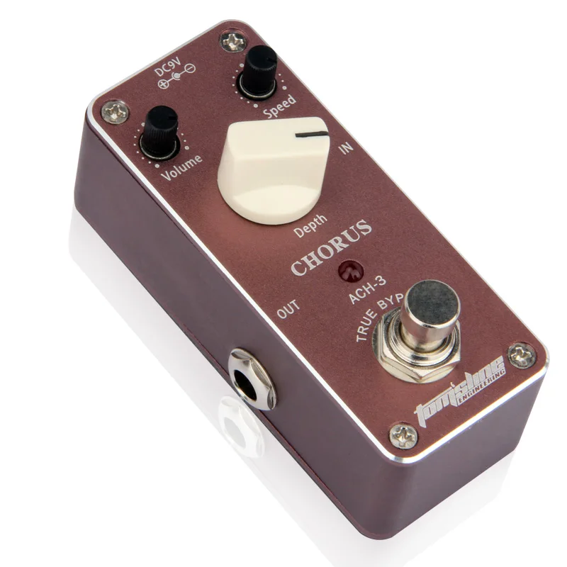 Aroma ACH-3 Mini Chorus Electric Guitar Effect Pedal with Fastener Tape Aluminum Alloy Housing True Bypass