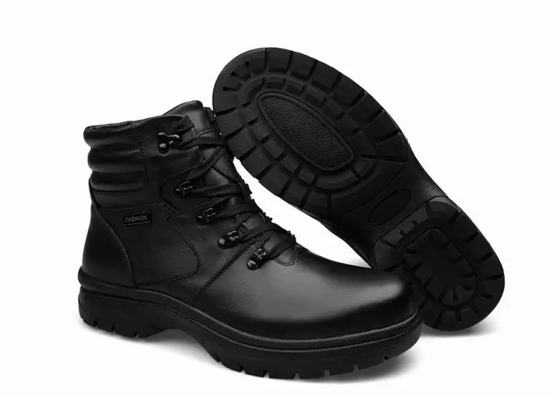 big size 45 46 47 48 49 50 51 52 53 54 men genuine leather martin boots plush snow keep warm high top shoes top quality booties