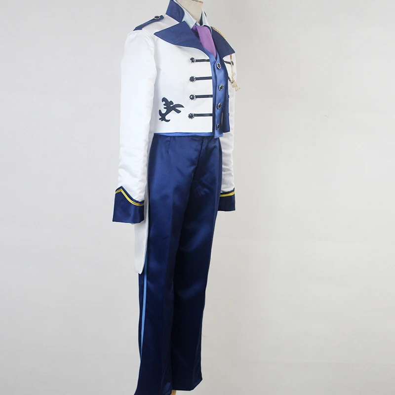 Snow Prince Hans Suit Coat Cosplay Costumes Jacket Vest Pants Shirt Halloween Outfit Uniforms For Men