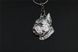 New Fashion Boxer dog Keychain jewelry Popular dog Key Chain Key Ring