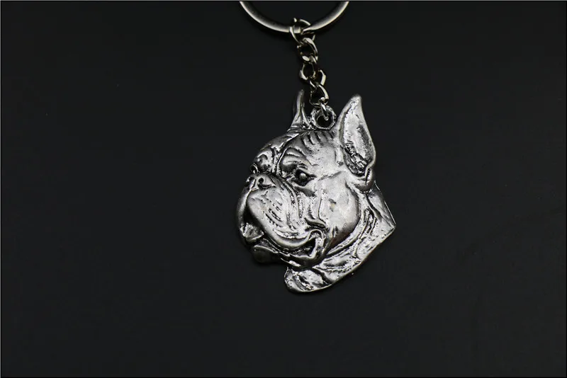 New Fashion Boxer dog Keychain jewelry Popular dog Key Chain Key Ring