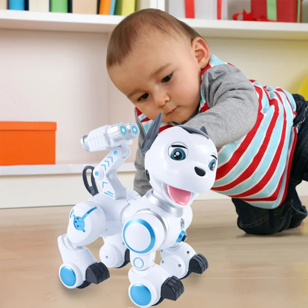 Kind Rc Speelgoed Elektronische Vroege Educatief Hond Intelligente Rc Smart Robot Hond Speelgoed Met Dansen Knipogen Voor Kid Verjaardag gift