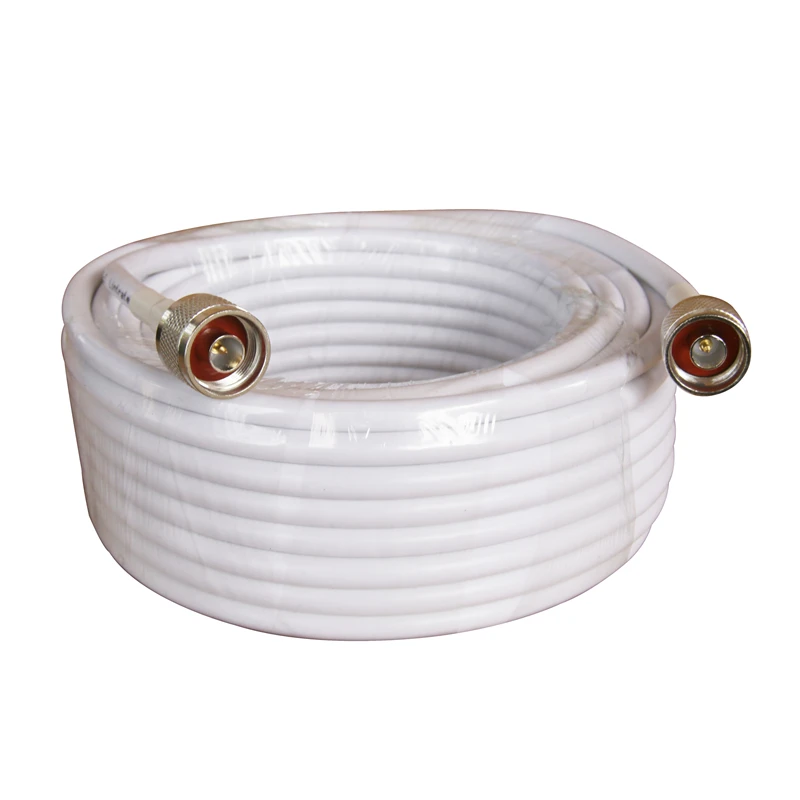 13 meters RG6 Low Loss Coaxial Cable 50ohm N Male to N Male Connector Communication Coax Cable For Mobile Phone Signal Booster
