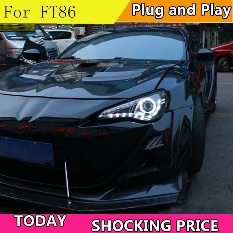 

Car Styling Head Lamp case for Toyota FT86 GT86 2013 2014 Headlights LED Toyota FT86 Headlight DRL Lens Double Beam Bi-Xenon