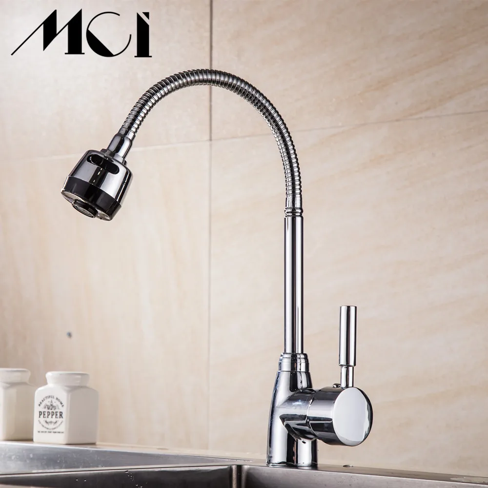 Silica Gel Nose Any Direction Rotating Kitchen Faucet Cold and Hot Water Mixer Tap Torneira Cozinha Handle Free shipping Mci