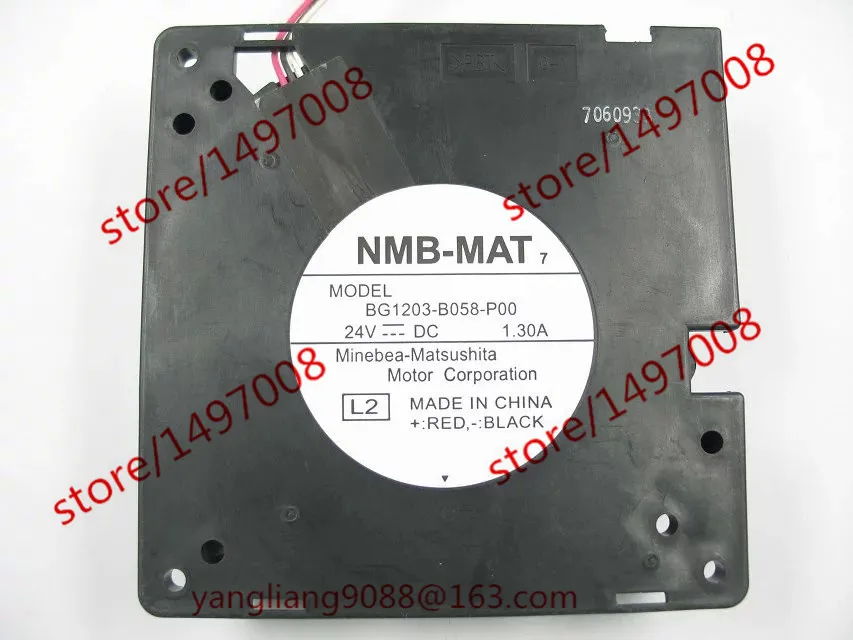 

NMB-MAT BG1203-B058-P00 L2 DC 24V 1.30A 3-Wire 120X120X32mm Server Cooling Fan