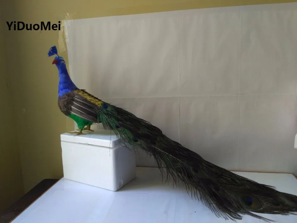 coloured beautiful feathers peacock large 80cm bird model handicraft,prop,home garden decoration gift p2892