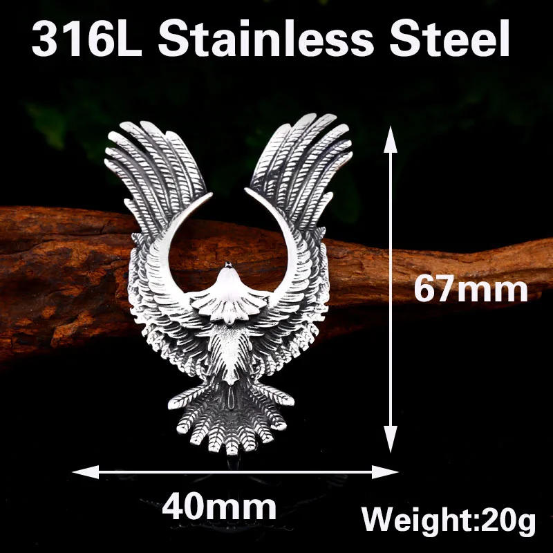 Beier 316L Stainless Steel Dropshipping Phoenix Animal Men Pendant Viking Necklace Ancient Fashion High Quality Jewelry LP204